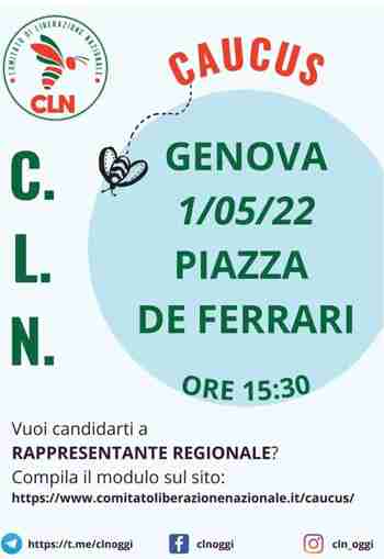 1 maggio, Genova: terzo CAUCUS del C.L.N.