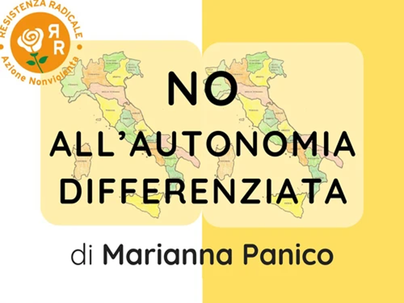 No all’autonomia differenziata